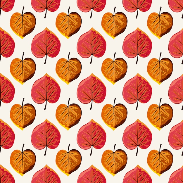 Patrón sin costuras de otoño