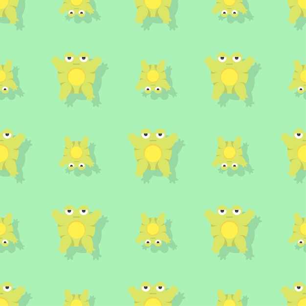 un patrón sin costuras con pájaros divertidos en un fondo verde
