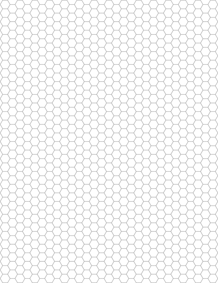 Vector patrón sin costuras de papel gráfico hexagonal