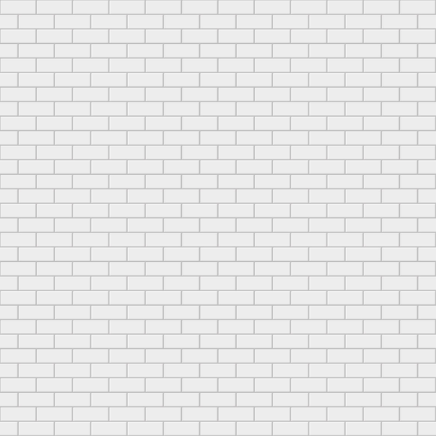 Patrón sin costuras de pared de ladrillo simple blanco