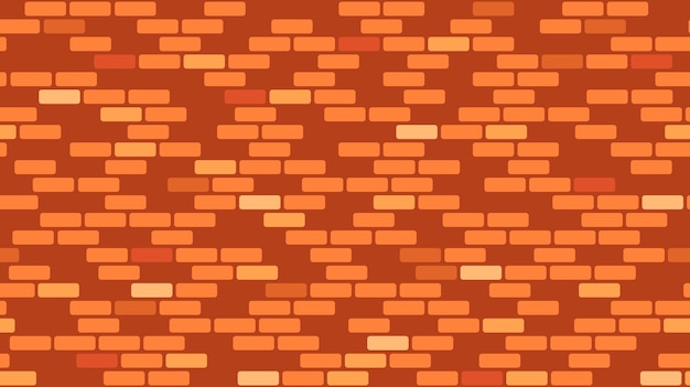 Patrón sin costuras de pared de ladrillo. Textura repetitiva de ladrillo marrón. Fondo de mampostería de ladrillos. Vector