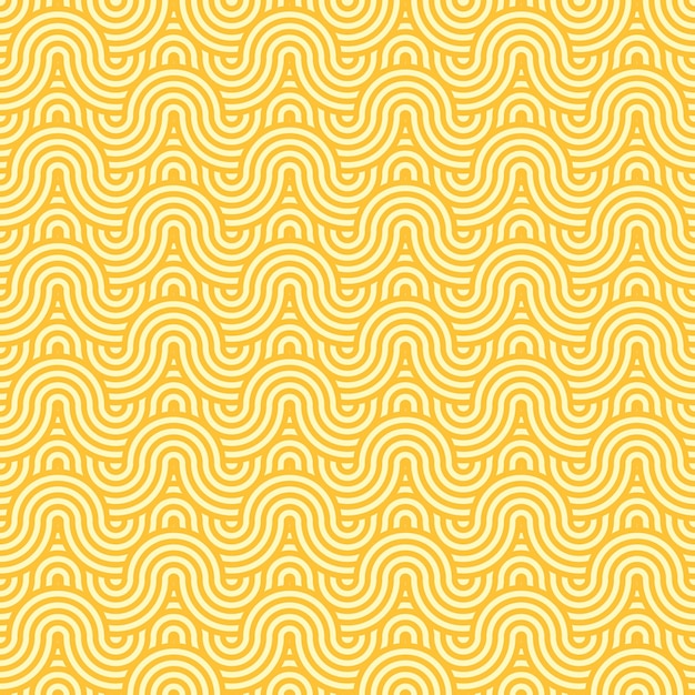El patrón sin costuras de la pasta de fideos de ramen amarillo asiático