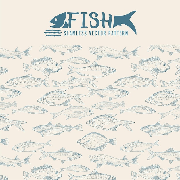 El patrón sin costuras de los peces