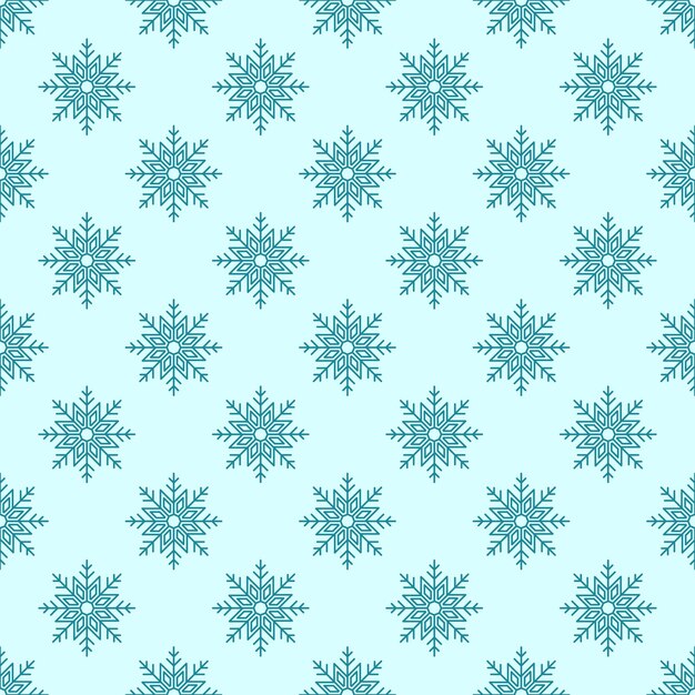 Patrón sin costuras de pequeños copos de nieve sobre fondo azul claro Imagen vívida para sello de impresión textil de tela y otros propósitos Concepto de Navidad y Año Nuevo de invierno