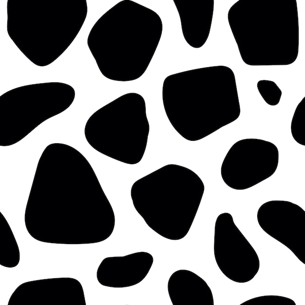 Patrón sin costuras con piel de leopardo jaguar negro con impresión de piel de animal