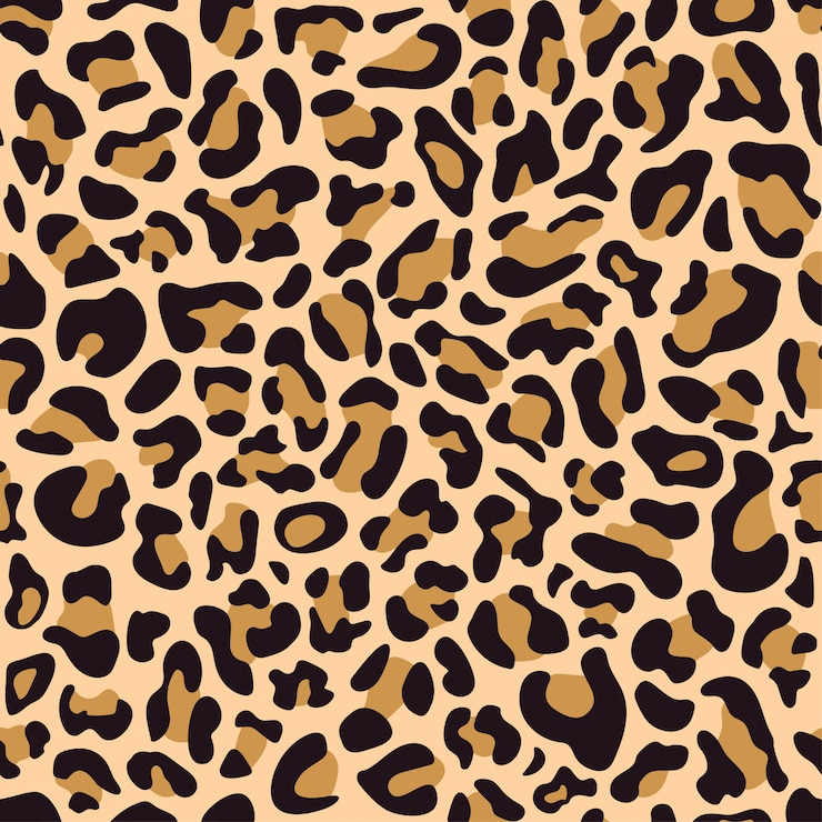 Vector patrón sin costuras de piel de leopardo