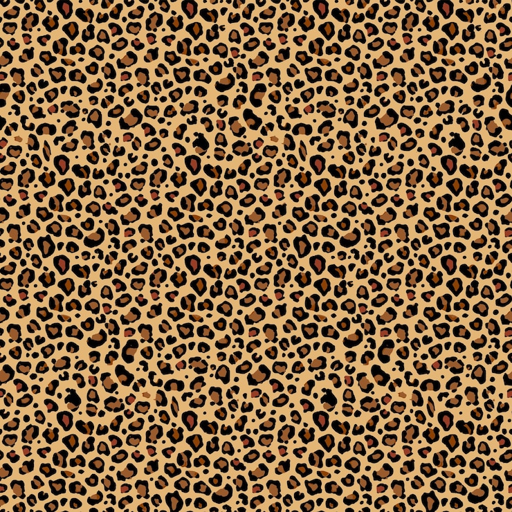 Vector patrón sin costuras de piel de leopardo