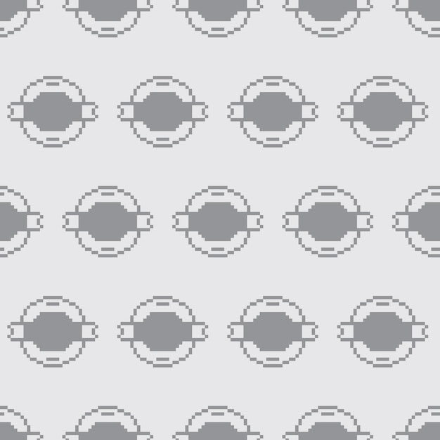 patrón sin costuras pixel art estética vintage diseño de sprite retro