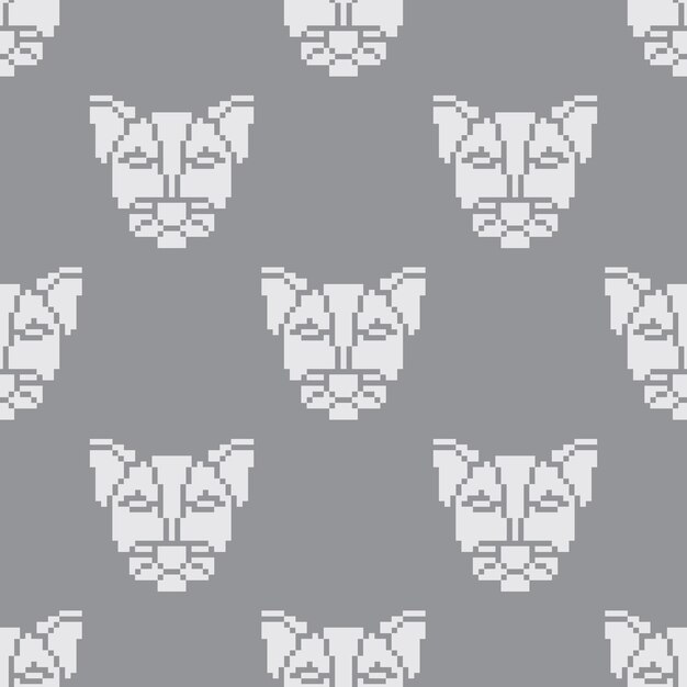 patrón sin costuras pixel art estética vintage diseño de sprite retro