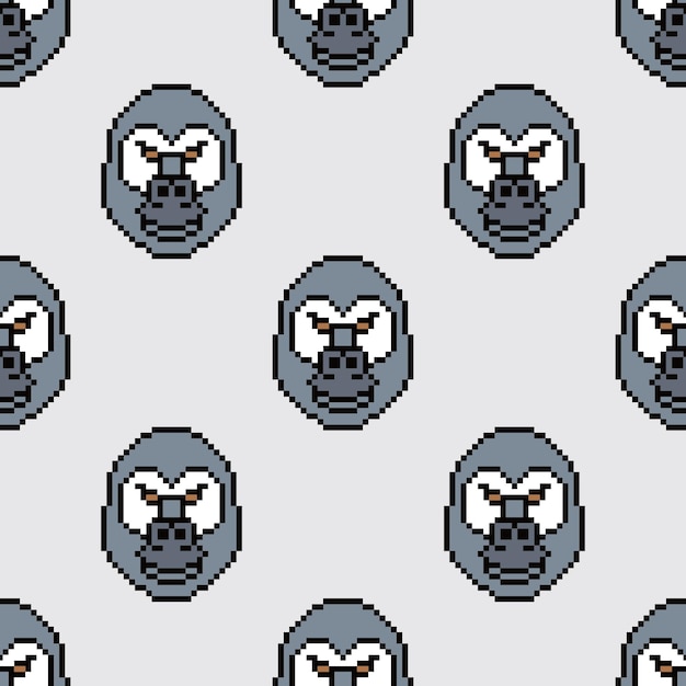 patrón sin costuras pixel art estética vintage diseño de sprite retro