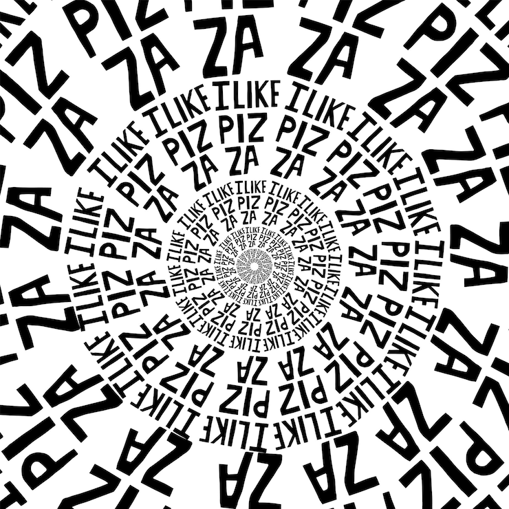 Vector patrón sin costuras de pizza útil para el diseño de menú de empaque de identidad de restaurante y decoración de interiores