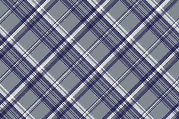 Patrón sin costuras plaid diagonal gris