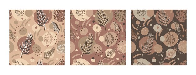 Patrón sin costuras plantas exóticas colores de moda vector