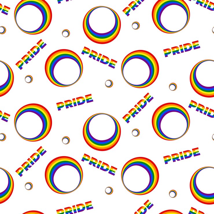 Vector patrón sin costuras para pride abstract telón de fondo para el mes del orgullo vector de envoltura del mes del orgull