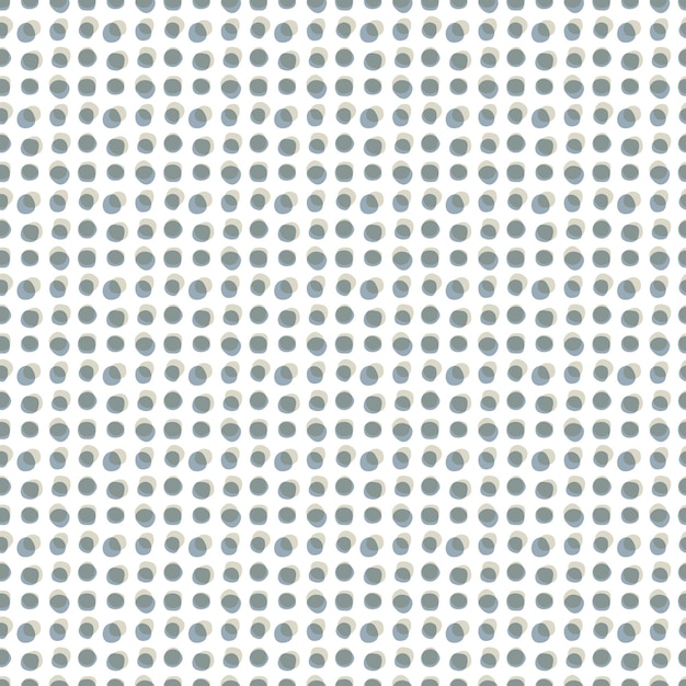 Patrón sin costuras de puntos monocromos, fondo vectorial.