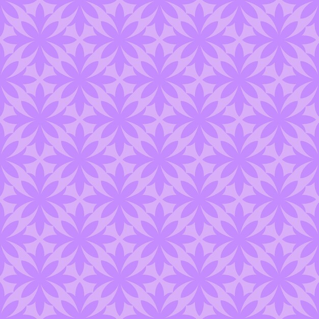Patrón sin costuras púrpura con flores abstractas púrpuras