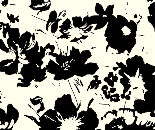 patrón sin costuras con un ramo de acuarelas de flores cósmicas abstractas