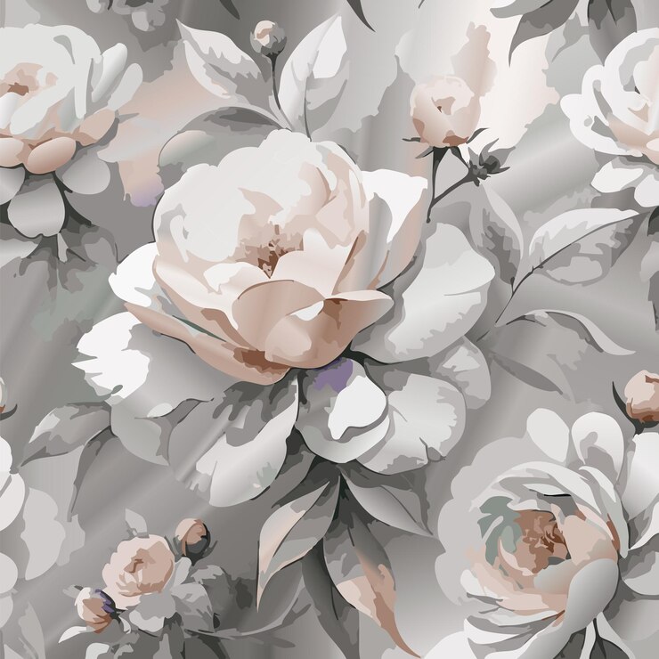 patrón sin costuras con un ramo de acuarelas de flores cósmicas abstractas