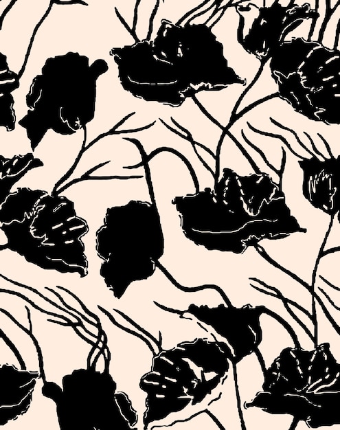 patrón sin costuras con un ramo de acuarelas de flores cósmicas abstractas