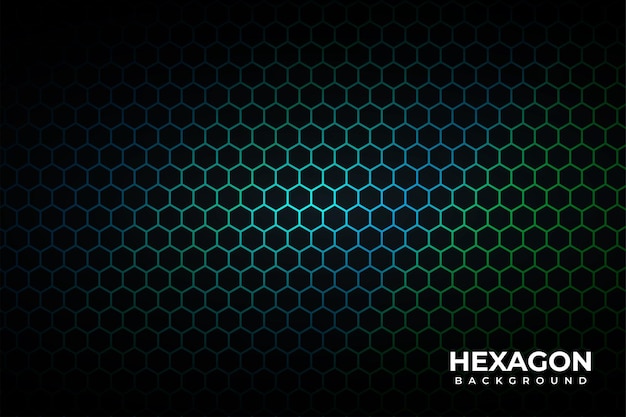 Patrón sin costuras de la red hexagonal con fondo degradado