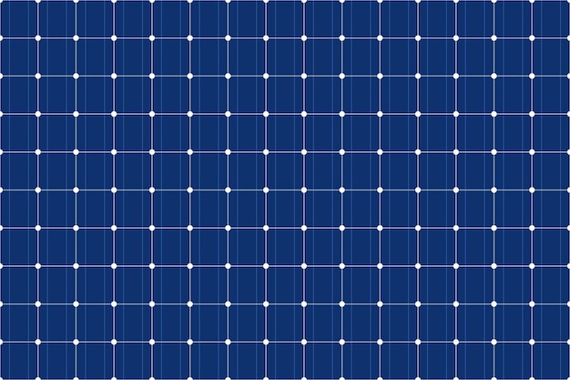 Patrón sin costuras de rejilla de panel solar Textura de batería eléctrica solar Patrón de celda solar Panel de batería de energía solar Fondo sin costuras Electricidad ecológica Ilustración vectorial sobre fondo azul