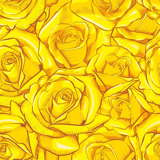patrón sin costuras de rosa