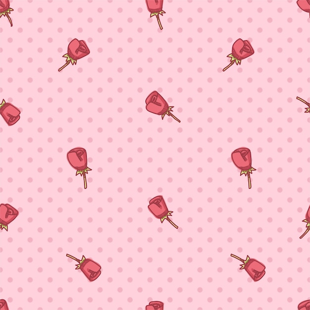 patrón sin costuras de rosa