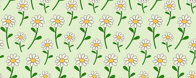 Patrón sin costuras con rosas en estilo retro groovy telón de fondo abstracto con flores de dibujos animados