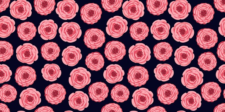 Vector patrón sin costuras con rosas florecientes ilustración floral vectorial para envoltura de tela de póster postal