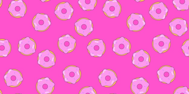 El patrón sin costuras de las rosquillas