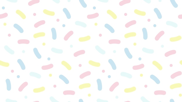 Patrón sin costuras con salpicaduras coloridas Fondo vectorial de esmaltes de rosquillas de caramelo