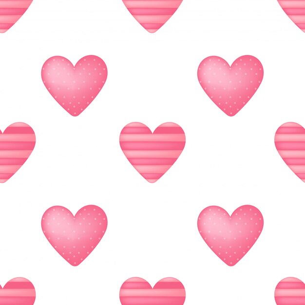 Patrón sin costuras de San Valentín