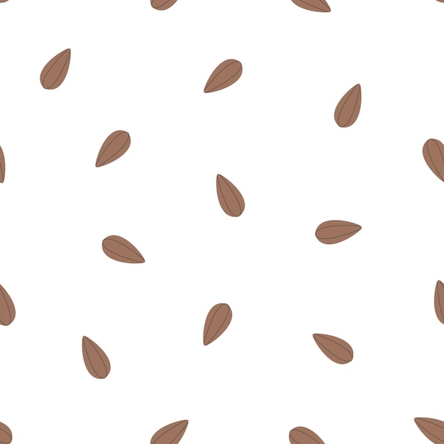 Patrón sin costuras con semillas Ideal para textiles de tela Ilustración vectorial