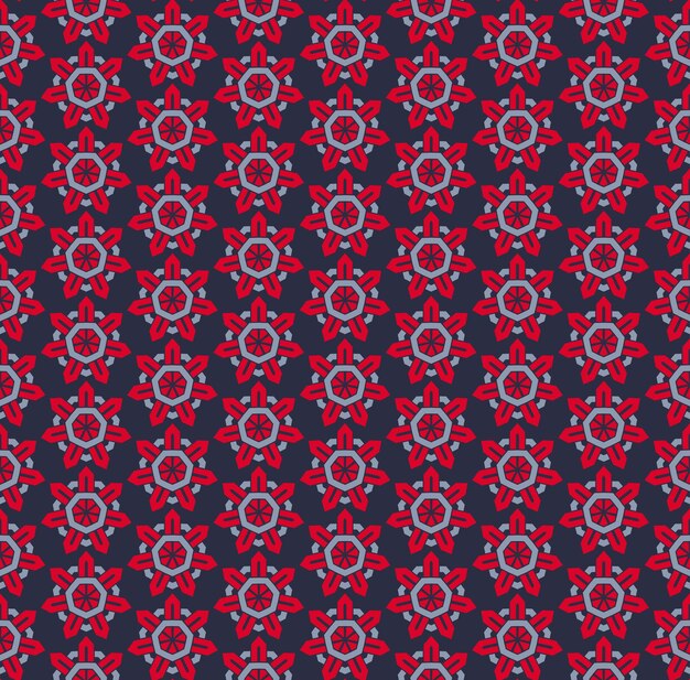 Patrón sin costuras simetrías decorativas ornamento patrón vector ilustración