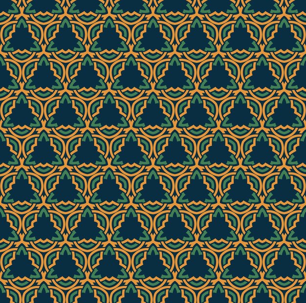 Patrón sin costuras simetrías decorativas ornamento patrón vector ilustración