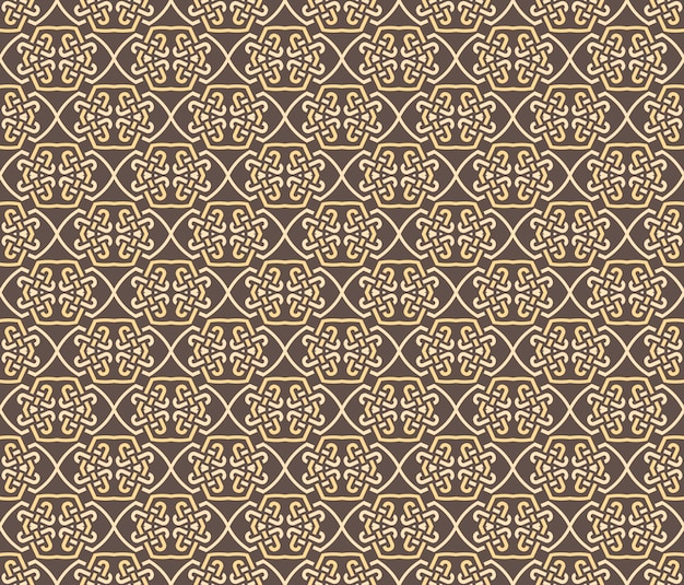 Patrón sin costuras simetrías decorativas ornamento patrón vector ilustración