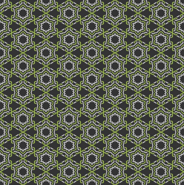 Patrón sin costuras simetrías decorativas ornamento patrón vector ilustración