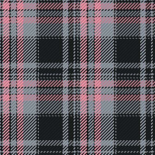 Patrón sin costuras de tartan escocés a cuadros Fondo repetible con textura de tela de cheque Templo de fondo vectorial impresión textil a rayas