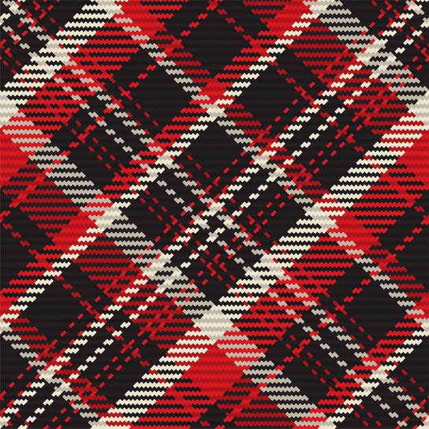 Patrón sin costuras de tartan escocés a cuadros Fondo repetible con textura de tela de cheque Templo de fondo vectorial impresión textil a rayas