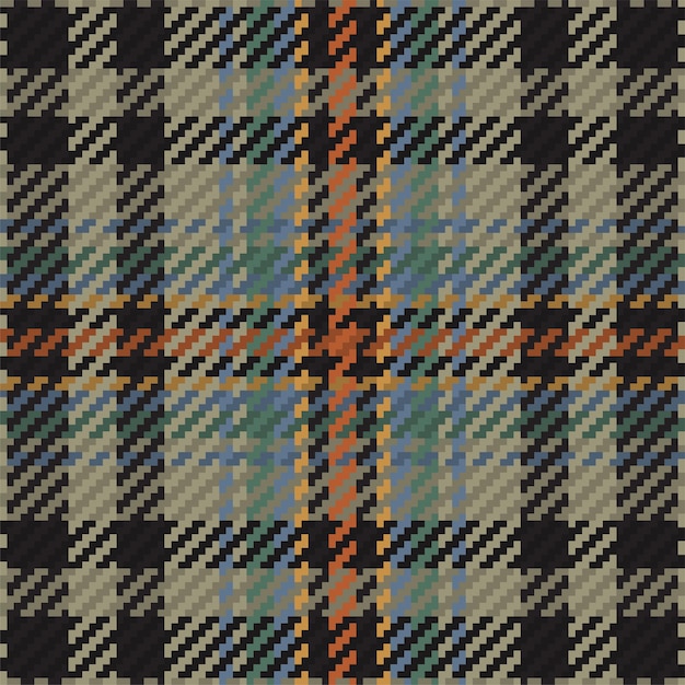 Patrón sin costuras de tartan escocés a cuadros Fondo repetible con textura de tela de cheque Templo de fondo vectorial impresión textil a rayas