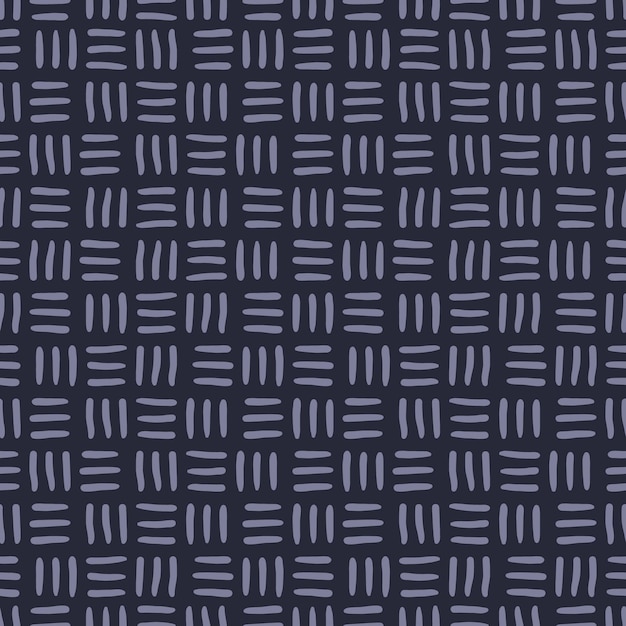 Vector patrón sin costuras tejido con fondo azul