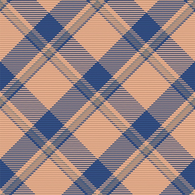 Patrón sin costuras de tela escocesa de tartán escocés Fondo repetible con textura de tela de cuadros Estampado textil a rayas de fondo vectorial