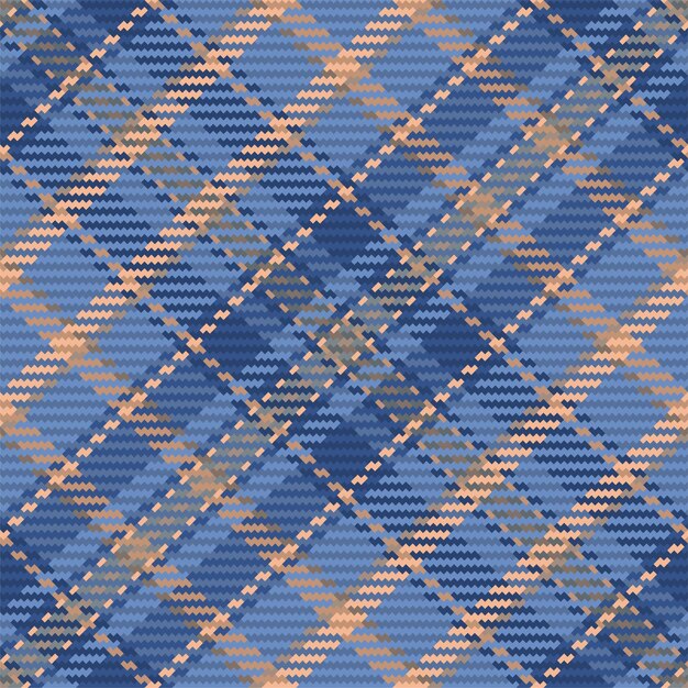 Patrón sin costuras de tela escocesa de tartán escocés Fondo repetible con textura de tela de cuadros Estampado textil a rayas de fondo vectorial