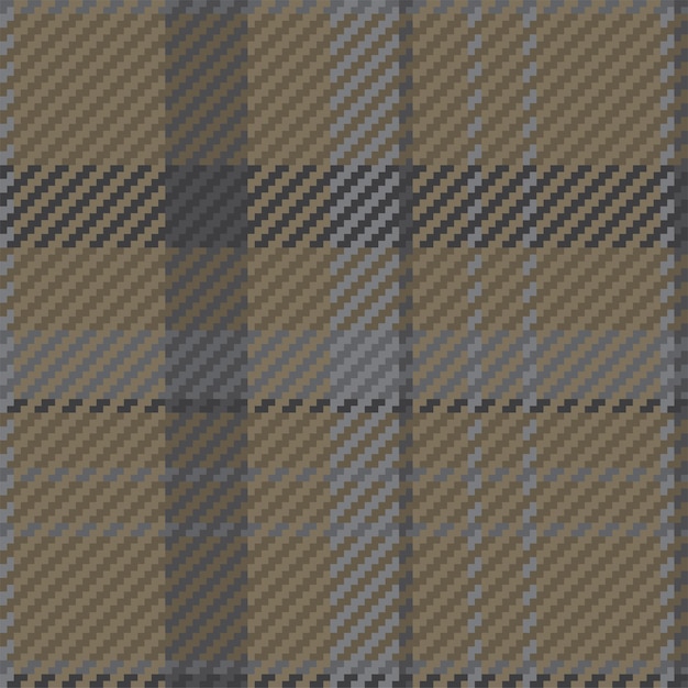 Patrón sin costuras de tela escocesa de tartán escocés Fondo repetible con textura de tela de cuadros Estampado textil a rayas de fondo vectorial