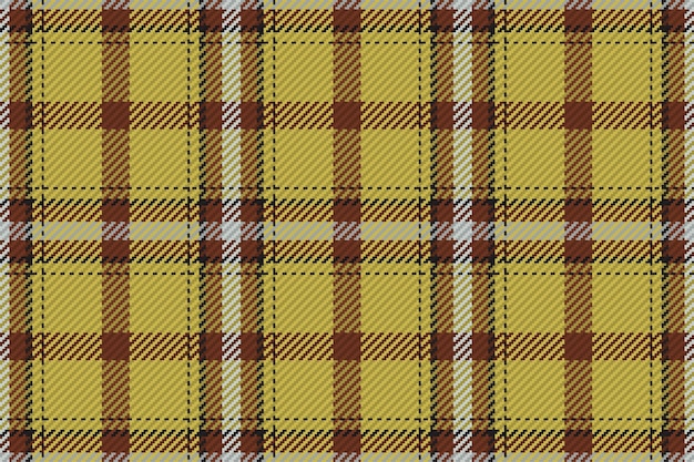 Patrón sin costuras de tela escocesa de tartán escocés Fondo repetible con textura de tela de cuadros Estampado textil a rayas de fondo vectorial
