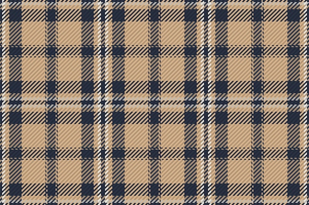 Patrón sin costuras de tela escocesa de tartán escocés Fondo repetible con textura de tela de cuadros Estampado textil a rayas de fondo vectorial
