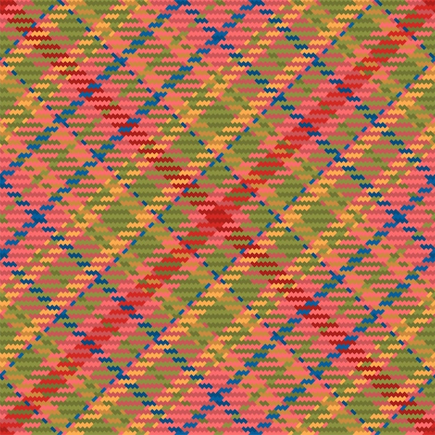 Patrón sin costuras de tela escocesa de tartán escocés Fondo repetible con textura de tela a cuadros Fondo vectorial plano de estampado textil a rayas
