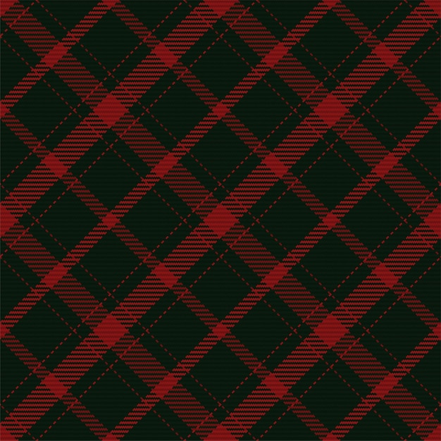 Patrón sin costuras de tela escocesa de tartán escocés Fondo repetible con textura de tela a cuadros Fondo vectorial plano de estampado textil a rayas