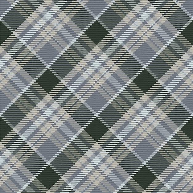 Patrón sin costuras de tela escocesa de tartán escocés Fondo repetible con textura de tela a cuadros Fondo vectorial plano de estampado textil a rayas
