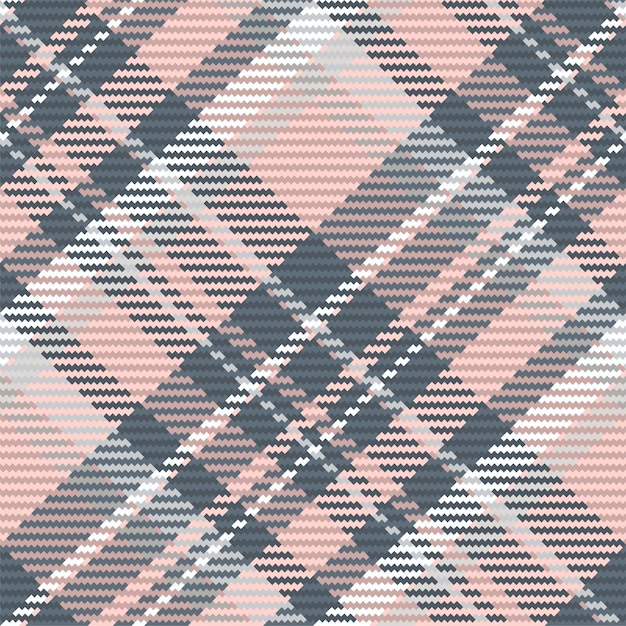 Patrón sin costuras de tela escocesa de tartán escocés Fondo repetible con textura de tela a cuadros Fondo vectorial plano de estampado textil a rayas